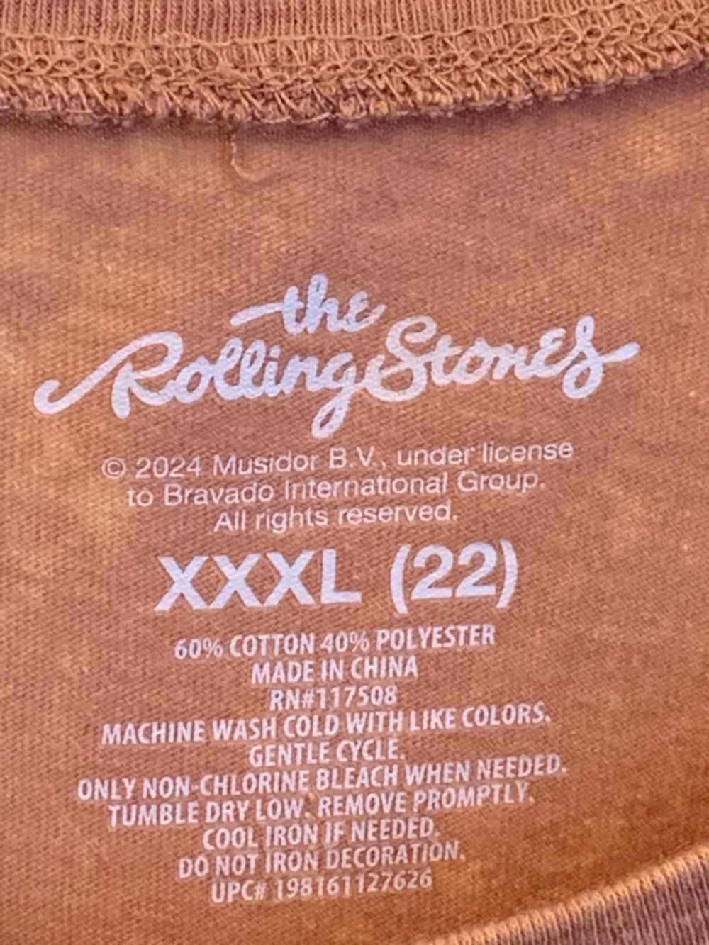THE ROLLING STONES Terra Cotta Woman’s Short Sleeve Tee Shirt Plus Size XXL (22) - Picture 3 of 9